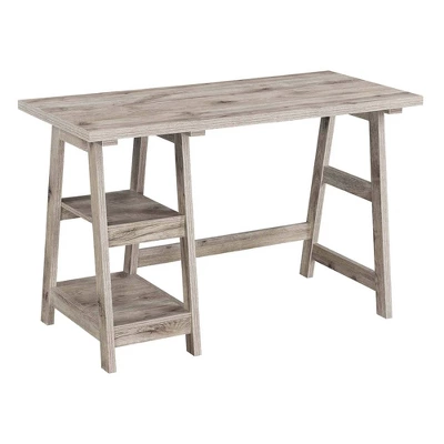 Designs2Go Trestle Desk With Shelves - Breighton Home - Image 5