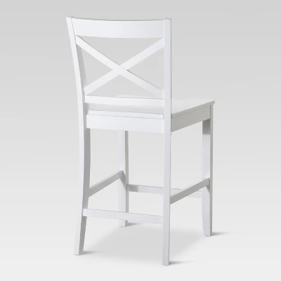 Carey 24" Counter Height Barstool - White - Threshold™