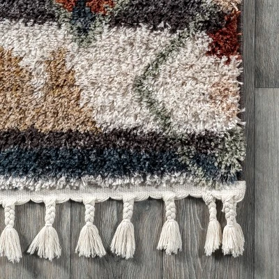 NuLOOM Southwestern Rosemarie Moroccan Tassel Shag Area Rug - Image 4