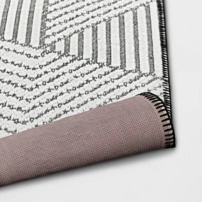 2'3"x3'9" Geo Accent Rug Gray - Project 62™ - Image 3