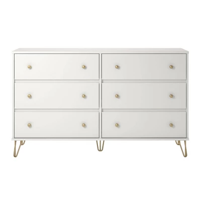 6 Drawer Finley Dresser White - Novogratz - Image 5