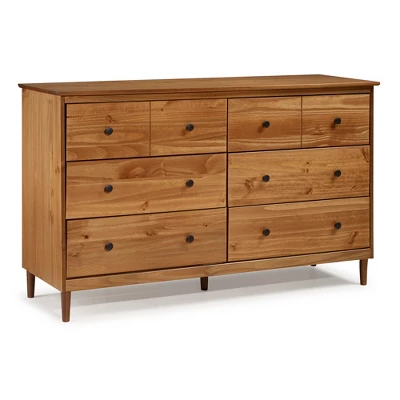 Stiva Classic Mid-Century Modern Horizontal 6 Drawer Dresser - Saracina Home - Image 17