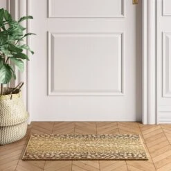 Elderberry Snake Skin Print Woven Rug Gray - Opalhouse