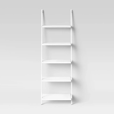 72" Loring 5 Shelf Leaning Bookshelf - Threshold™ - Image 9