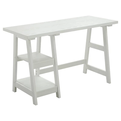 Designs2Go Trestle Desk With Shelves - Breighton Home - Image 12