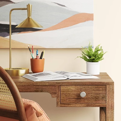 LED Wireless Charging Task Lamp With USB Brass (Includes LED Light Bulb) - Threshold™