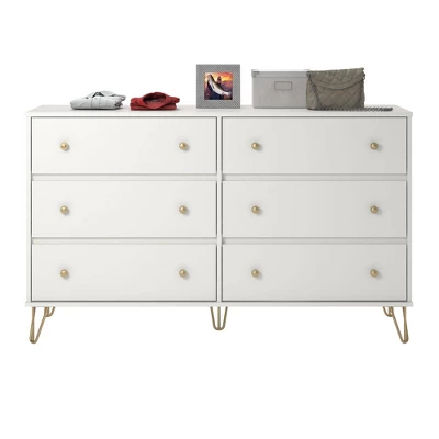 6 Drawer Finley Dresser White - Novogratz - Image 6