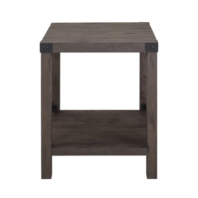 Sophie Rustic Industrial X Frame Side Table - Saracina Home - Image 14