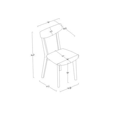 Astrid Mid-Century Dining Chairs - Threshold™ - Image 8
