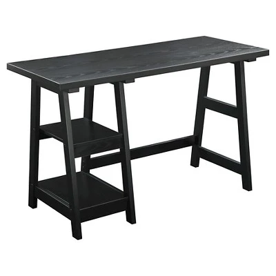 Designs2Go Trestle Desk With Shelves - Breighton Home - Image 6