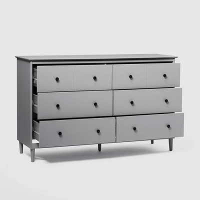 Stiva Classic Mid-Century Modern Horizontal 6 Drawer Dresser - Saracina Home - Image 14