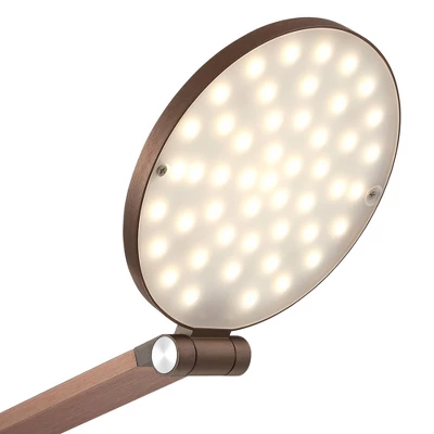 Possini Euro Design Magnum Modern Task Floor Lamp 61" Tall French Bronze Brown Metal LED Adjustable For Living Room Reading Bedroom Office House Home - Image 2