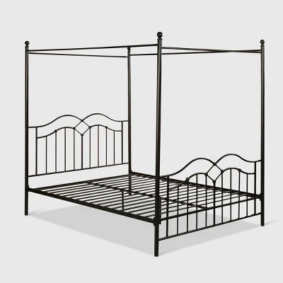 Queen Earhart Traditional Iron Canopy Bed - Christopher Knight Home - Image 4