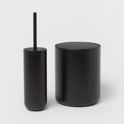 Metal Waste Can Black - Threshold™ - Image 3