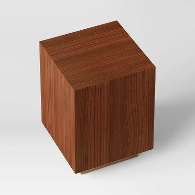 Wood And Metal Plinth Accent Table - Threshold™ - Image 3