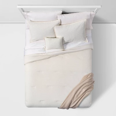 5pc Solid Textured Comforter Set - Threshold™ - Image 2