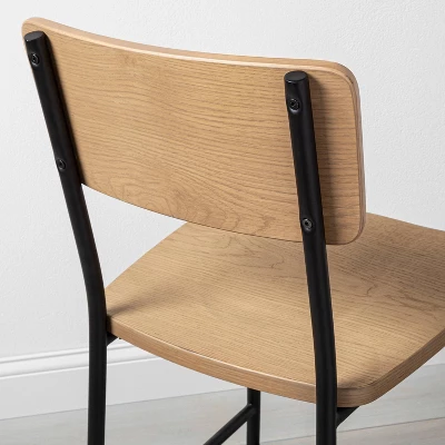 Wood & Steel Counter Stool -Natural/Black - Hearth & Hand™ With Magnolia - Image 4