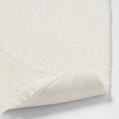 18"x32" Plush Half Moon Bath Rug Cream - Threshold™ - Image 3
