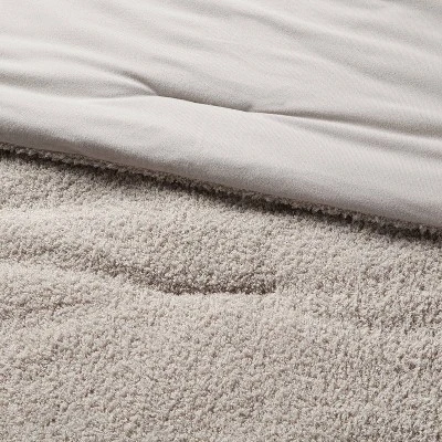 3pc King Traditional Cozy Chenille Comforter And Sham Set Gray - Threshold™ - Image 2