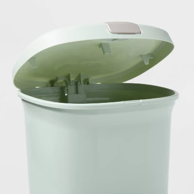 7gal Step Trash Can With Locking Lid Green - Brightroom™ - Image 2