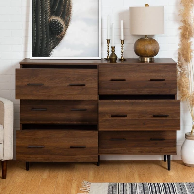 Higgins Modern Horizontal 6 Drawer Dresser - Saracina Home - Image 13