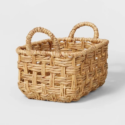 Rectangular Twisted Open Checkered Weave Basket - Brightroom™ - Image 5