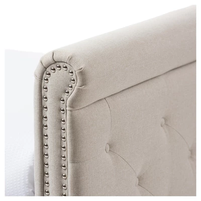 Twin Swanson Modern And Contemporary Fabric Tufted Daybed With Roll-Out Trundle Guest Bed - Baxton Studio - Image 5