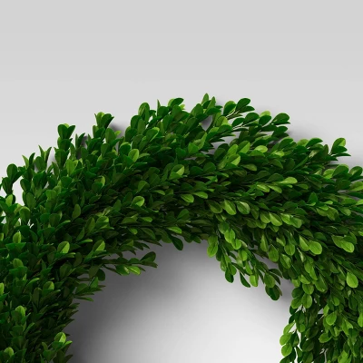 21.25" Preserved Boxwood Wreath - Threshold™ - Image 2
