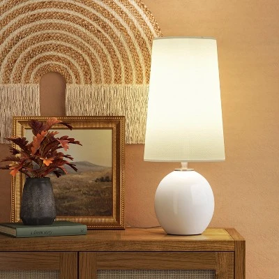 Marble Table Lamp Off-White - Threshold™ - Image 2