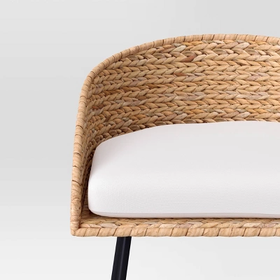 Landis Woven Backed Counter Height Barstool With Cushion - Threshold™ - Image 4