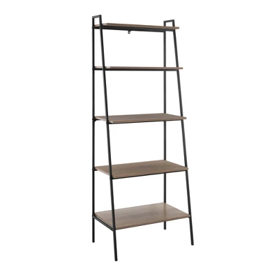 72" Open Storage Ladder Bookshelf - Saracina Home - Image 7