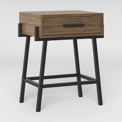 Corinna Angle Leg Side Table Wood - Threshold™ - Image 2