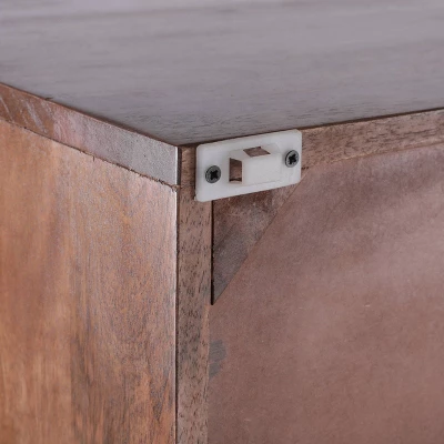 Rabun Handcrafted Mid-Century Modern Mango Wood 3 Drawer Chest Light Oak - Christopher Knight Home - Image 5