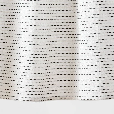Woven Dotted Line Shower Curtain - Threshold™ - Image 3