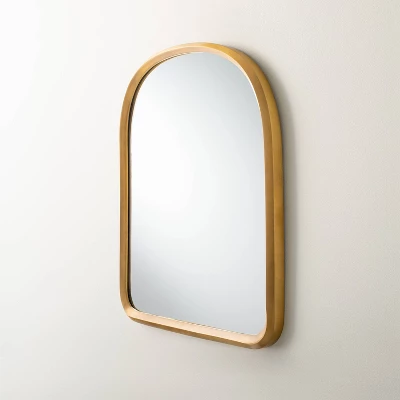 Arched Metal Frame Mirror Brass Finish - Hearth & Hand™ With Magnolia - Image 2