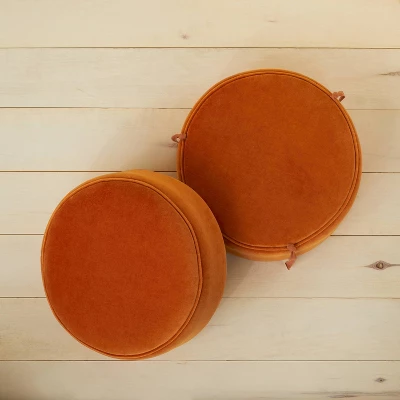 Olivia Round Pouf Rust - Opalhouse™ Designed With Jungalow™ - Image 3