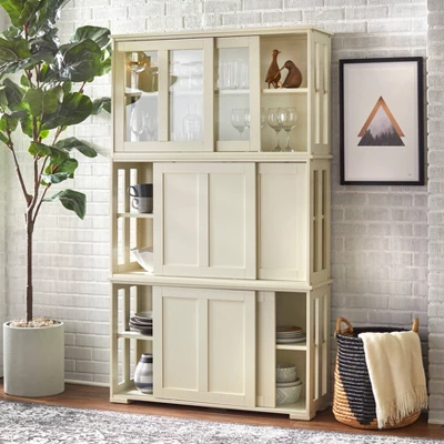 Pacific Stackable Cabinet With Sliding Doors - Buylateral - Image 3