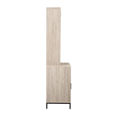 64.12" Orin Modern 2 Door Bookshelf Hutch - Saracina Home - Image 7