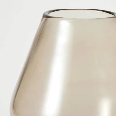 Pedestal Smoky Glass Vase - Threshold™ Designed With Studio McGee - Image 2