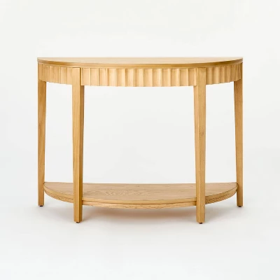 Thousand Oaks Wood Scalloped Demilune Console Table - Threshold™ Designed With Studio McGee - Image 2
