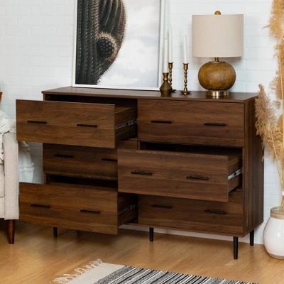 Higgins Modern Horizontal 6 Drawer Dresser - Saracina Home - Image 12