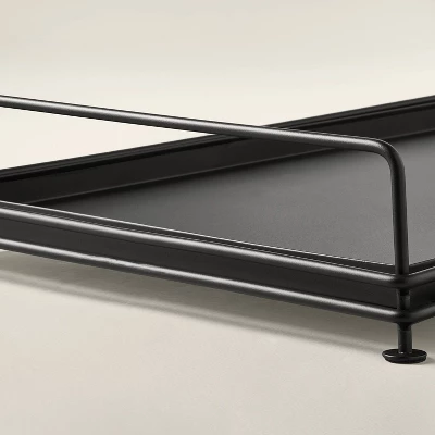 Decorative Metal Entryway Boot Tray Black - Hearth & Hand⢠With Magnolia - Image 3