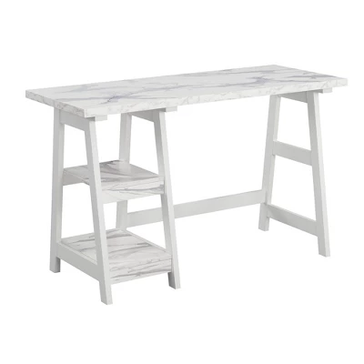 Designs2Go Trestle Desk With Shelves - Breighton Home - Image 17