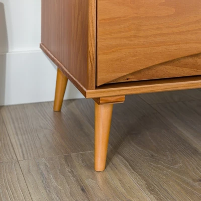 Mid-Century Modern Contoured 5 Drawer Chest Of Drawers - Saracina Home - Image 9