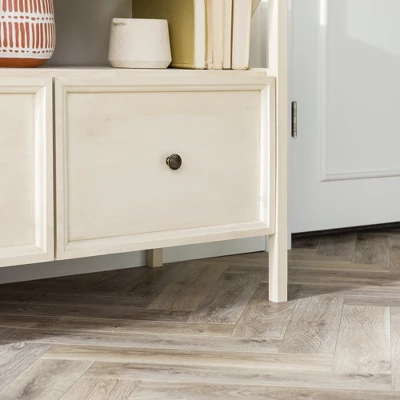 Farmhouse 3 Drawer Wood TV Stand For TVs Up To 65" - Saracina Home - Image 14