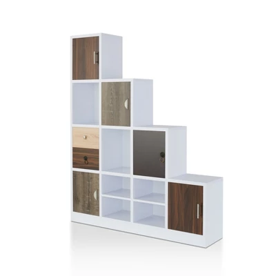61.5" Hirsch Contemporary Bookcase White - HOMES: Inside + Out - Image 2