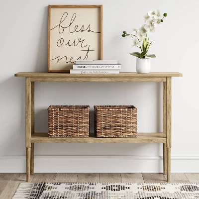Gretna Narrow Console Table Natural - Threshold™ - Image 2