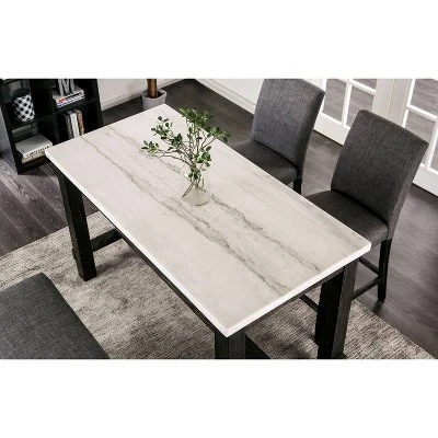Norelo Rectangular Counter Height Table White - HOMES: Inside + Out - Image 5