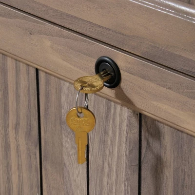 2 Drawer Costa Lateral File Cabinet Walnut - Sauder - Image 4