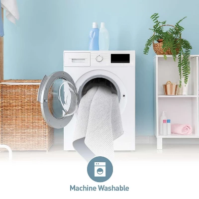 World Rug Gallery Contemporary Distressed Stripe Machine Washable Area Rug - Image 9